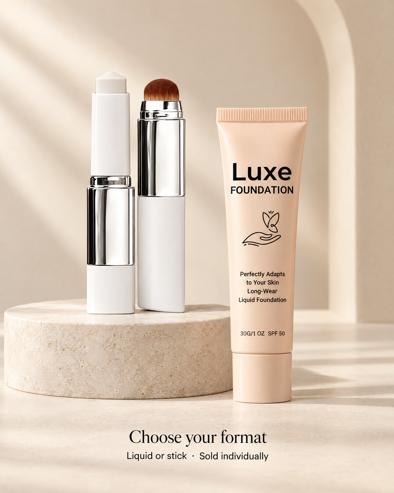 Everyday Foundation in liquid and brush stick formats, sold individually