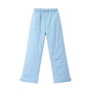 Padded Hooded Jacket & Pants Set in Blue - Pants Only