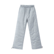 Padded Hooded Jacket & Pants Set in Gray - Pants Only